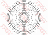 2x Bremstrommel Hinterachse für CITROËN PEUGEOT DS C3 / ORIGIN III II C-ELYSEE