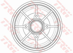 2x Bremstrommel Hinterachse für CITROËN PEUGEOT DS C3 / ORIGIN III II C-ELYSEE