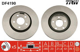 2x Bremsscheibe Vorderachse für CHRYSLER PT CRUISER Cabriolet