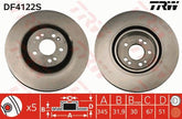 2x Bremsscheibe Vorderachse für MERCEDES-BENZ M-KLASSE