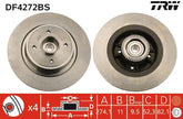 2x Bremsscheibe Hinterachse für RENAULT Megane I Kombi van MEGANE Grandtour