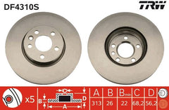 2x Bremsscheibe Vorderachse für FORD SEAT VW GALAXY I MK VAN ALHAMBRA