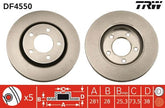 2x Bremsscheibe Vorderachse für CHRYSLER DODGE VOYAGER IV VAN CARAVAN