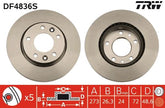 2x Bremsscheibe Vorderachse für KIA CARNIVAL I II