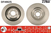 2x Bremsscheibe Hinterachse für AUDI VW BENTLEY A8 D3 PHAETON CONTINENTAL