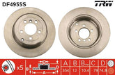 2x Bremsscheibe Hinterachse für LAND ROVER RANGE II III