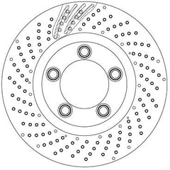 Bremsscheibe Vorderachse links für PORSCHE 911 Cabriolet Targa BOXSTER 718
