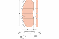 Bremsbelagsatz Scheibenbremse Vorderachse Hinterachse für MAN MERCEDES-BENZ