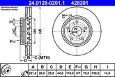 2x Bremsscheibe Vorderachse für OPEL ASTRA H GTC ZAFIRA / FAMILY B