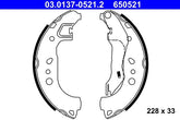 Bremsbackensatz Hinterachse für SEAT SKODA TOLEDO IV RAPID Spaceback ROOMSTER