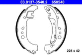 Bremsbackensatz Hinterachse für AUDI SEAT SKODA VW A1 Allstreet City Carver