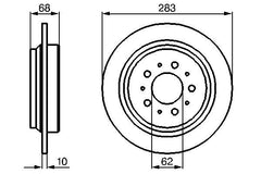 2x Bremsscheibe Hinterachse für VOLVO S70 V70 I 850 Kombi