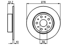 2x Bremsscheibe Hinterachse für ALFA ROMEO LANCIA 166 KAPPA Coupe SW