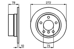 2x Bremsscheibe Hinterachse für BMW 3 Compact