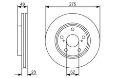 2x Bremsscheibe Vorderachse für TOYOTA CAMRY Stufenheck