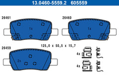 Bremsbelagsatz Scheibenbremse Hinterachse für HYUNDAI KIA SANTA FE IV V