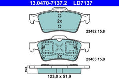 Bremsbelagsatz Scheibenbremse Hinterachse für NISSAN RENAULT PRIMERA Hatchback