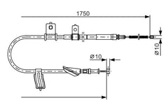 Seilzug Feststellbremse hinten links für SUBARU LEGACY IV Station Wagon OUTBACK