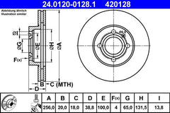 2x Bremsscheibe Vorderachse für VW SEAT GOLF III Variant PASSAT B3/B4 LUPO I