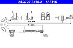 Seilzug Feststellbremse hinten links für HYUNDAI ELANTRA IV Stufenheck i30
