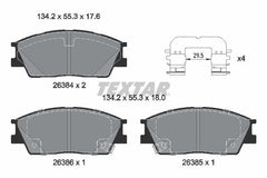Bremsbelagsatz Scheibenbremse Vorderachse für HYUNDAI KIA VENUE SOUL III