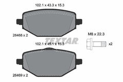Bremsbelagsatz Scheibenbremse Hinterachse für MITSUBISHI RENAULT ASX CAPTUR II