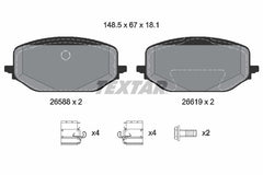 Bremsbelagsatz Scheibenbremse Vorderachse für CITROËN FIAT OPEL PEUGEOT TOYOTA