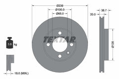 2x Bremsscheibe Vorderachse für AUDI SEAT VW 80 B1 Stufenheck B2 COUPE