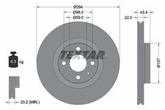 2x Bremsscheibe Vorderachse für ALFA ROMEO FIAT LANCIA ABARTH 155 BRAVO I II