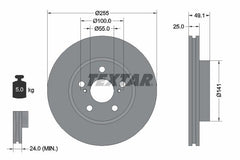 2x Bremsscheibe Vorderachse für TOYOTA ALLION I CARINA E VI Sportswagon