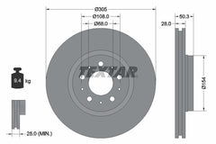 2x Bremsscheibe Vorderachse für VOLVO S60 I S80 V70 II XC70 Cross Country