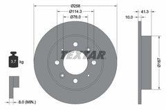 2x Bremsscheibe Hinterachse für KIA CERATO I Schrägheck Stufenheck