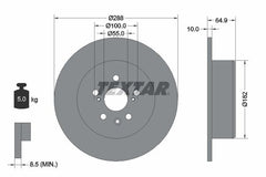 2x Bremsscheibe Hinterachse für TOYOTA AVENSIS Liftback Kombi