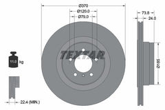 2x Bremsscheibe Hinterachse für BMW 7