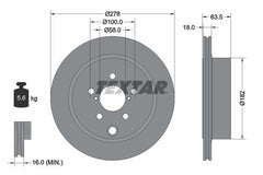 2x Bremsscheibe Hinterachse für SUBARU FORESTER