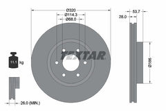 2x Bremsscheibe Vorderachse für MERCEDES-BENZ NISSAN RENAULT X-KLASSE