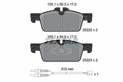 Bremsbelagsatz Scheibenbremse Vorderachse für PEUGEOT 508 SW I Kasten/Kombi