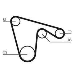 Zahnriemen für ALFA ROMEO FIAT LANCIA 145 146 147 155 156 Sportwagon 166 GT GTV