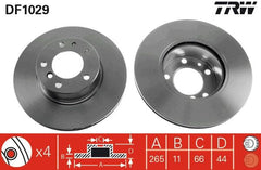 2x Bremsscheibe Hinterachse für RENAULT LAGUNA I Grandtour SAFRANE II