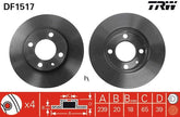 2x Bremsscheibe Vorderachse für AUDI SEAT VW 80 B1 Stufenheck B2 B3 90 COUPE