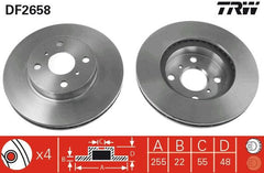 2x Bremsscheibe Vorderachse für AUDI RENAULT TOYOTA VW 80 B4 Stufenheck 100 C3
