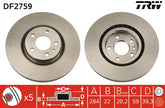 2x Bremsscheibe Vorderachse für ALFA ROMEO GTV SPIDER
