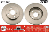 2x Bremsscheibe Vorderachse für TOYOTA PASEO Cabriolet STARLET