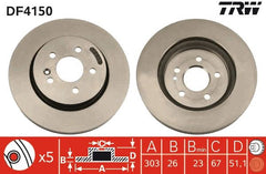 2x Bremsscheibe Vorderachse für MERCEDES-BENZ M-KLASSE