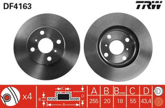 2x Bremsscheibe Vorderachse für TOYOTA MR2 III YARIS VERSO VAN