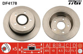 2x Bremsscheibe Hinterachse für JEEP CHEROKEE GRAND II