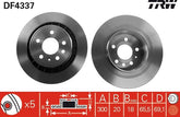 2x Bremsscheibe Hinterachse für SAAB 9-5 Kombi
