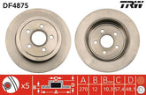 2x Bremsscheibe Hinterachse für CHRYSLER DODGE PT CRUISER Cabriolet NEON II