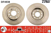 2x Bremsscheibe Hinterachse für OPEL ASTRA H GTC ZAFIRA / FAMILY B