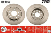 2x Bremsscheibe Hinterachse für OPEL GT Cabriolet